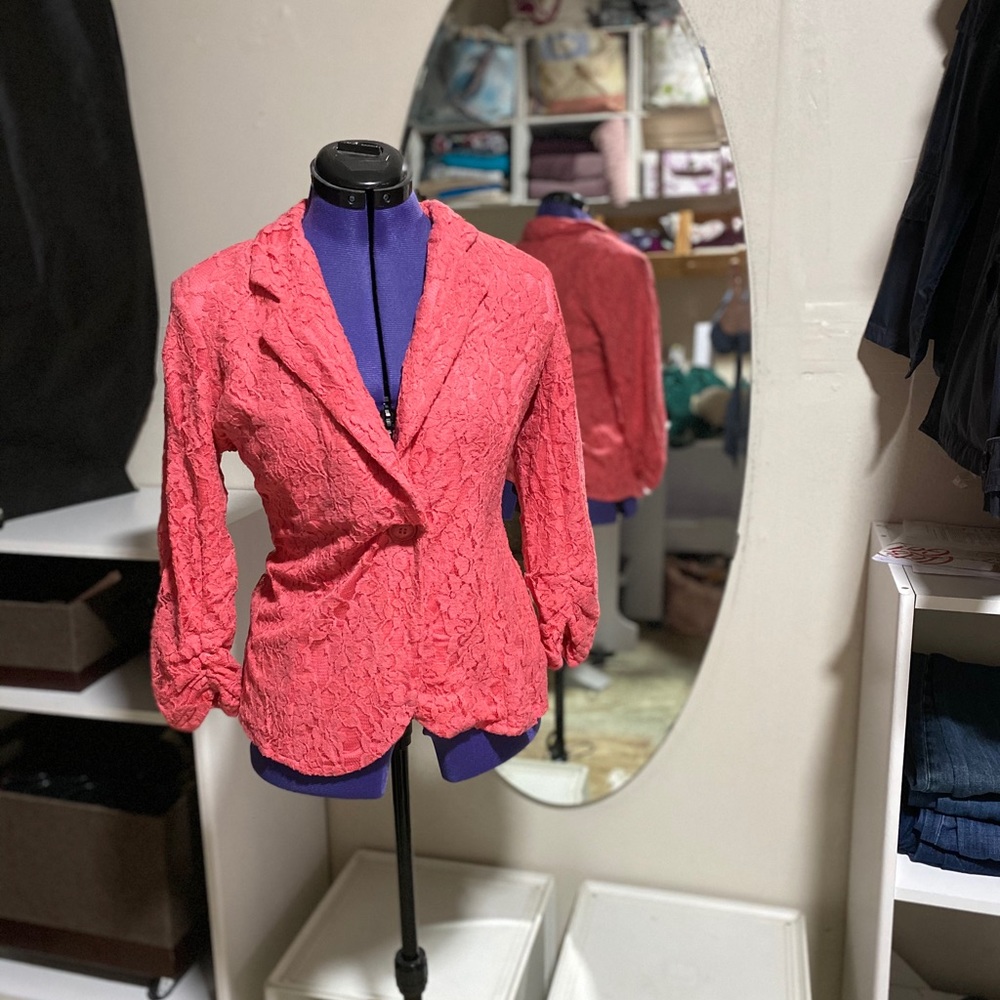 Pink Lace Blazer Nordstrom Medium